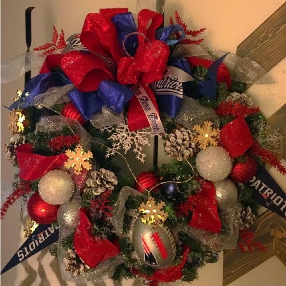 New England Patriots Wreath